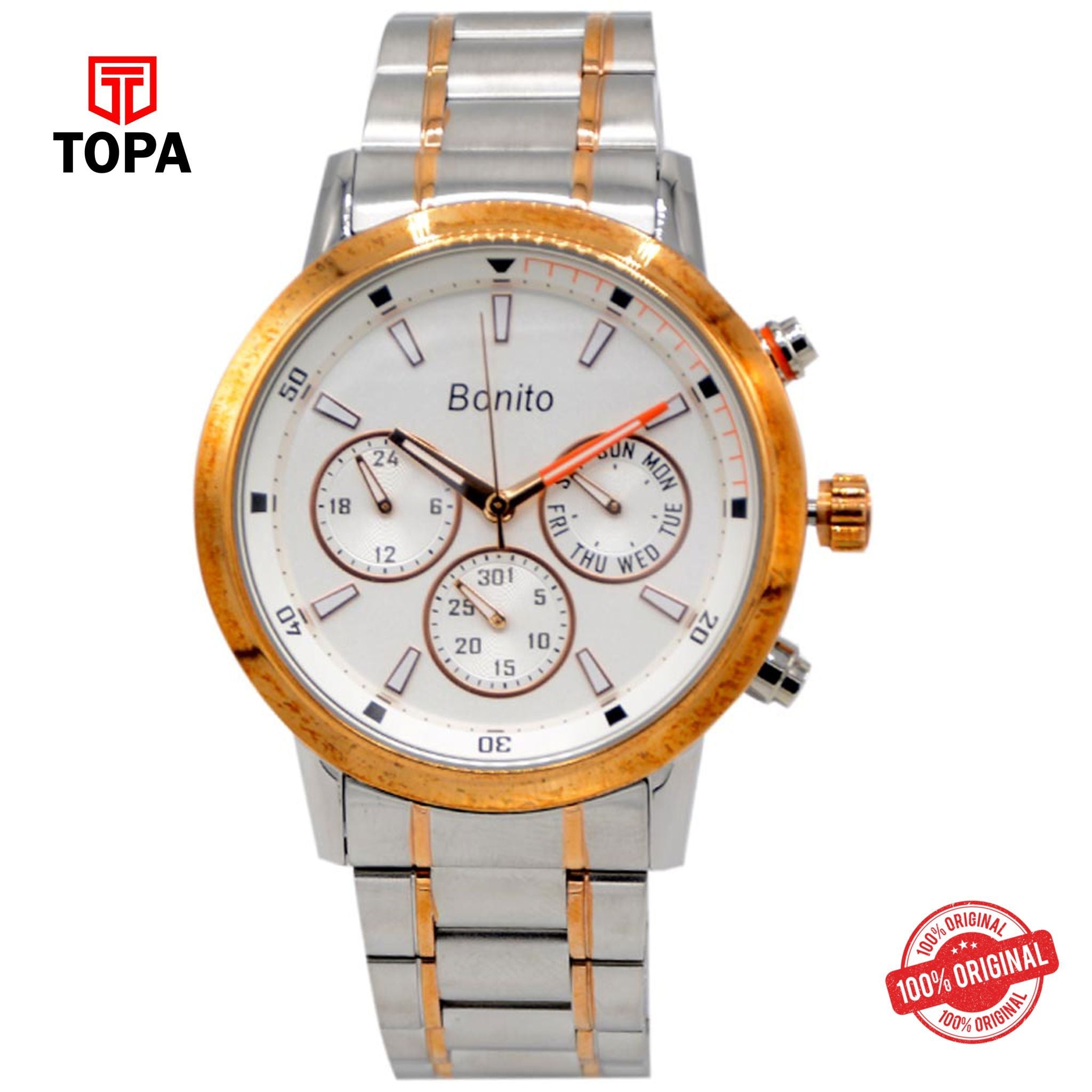 Topa Bonito-K-7014-Steel-Band-Multi-Function-Men-Watch - Product Image 1