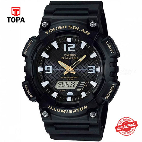 Casio AQ-S810W-1B Solar Analog Men's Watch