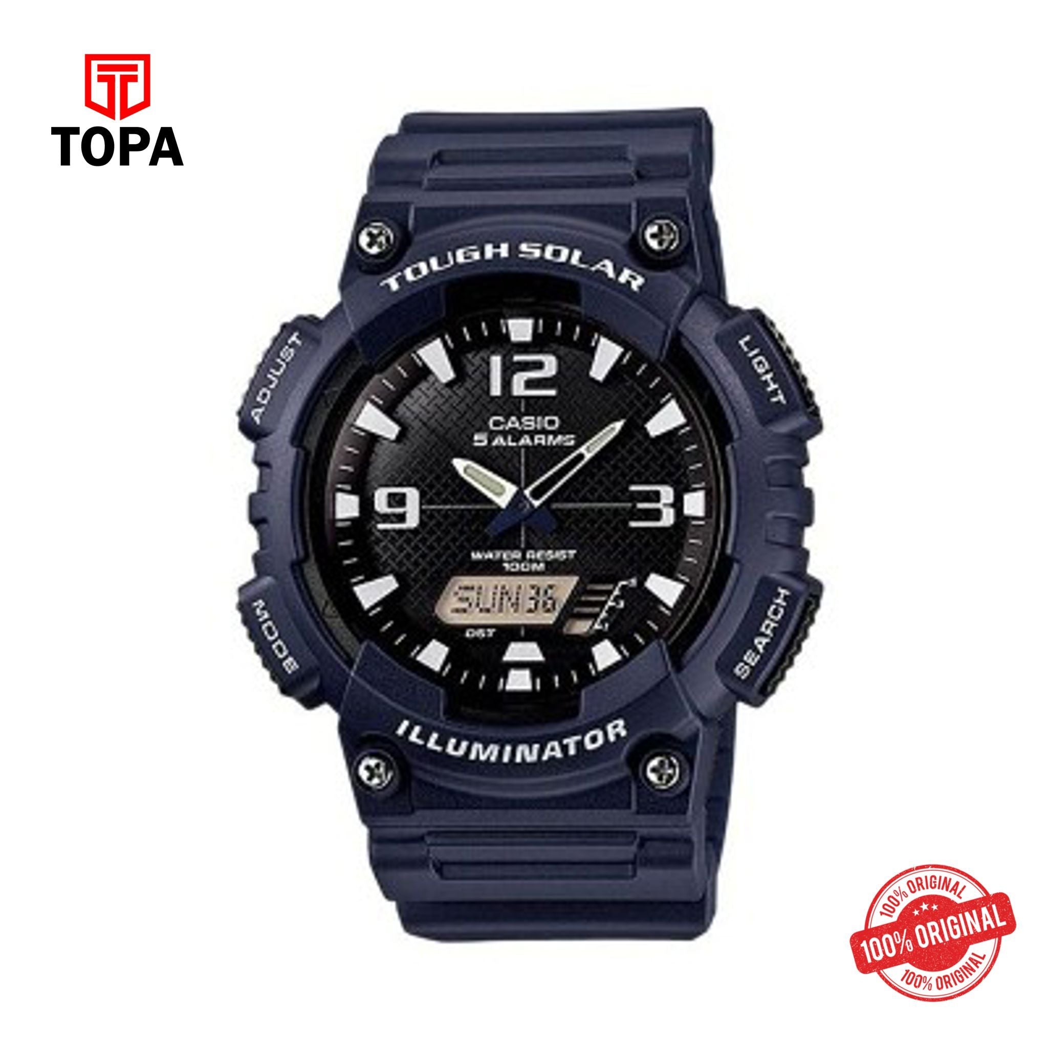 Casio AQS-810W-2A2VD Solar Digital Men's Watch