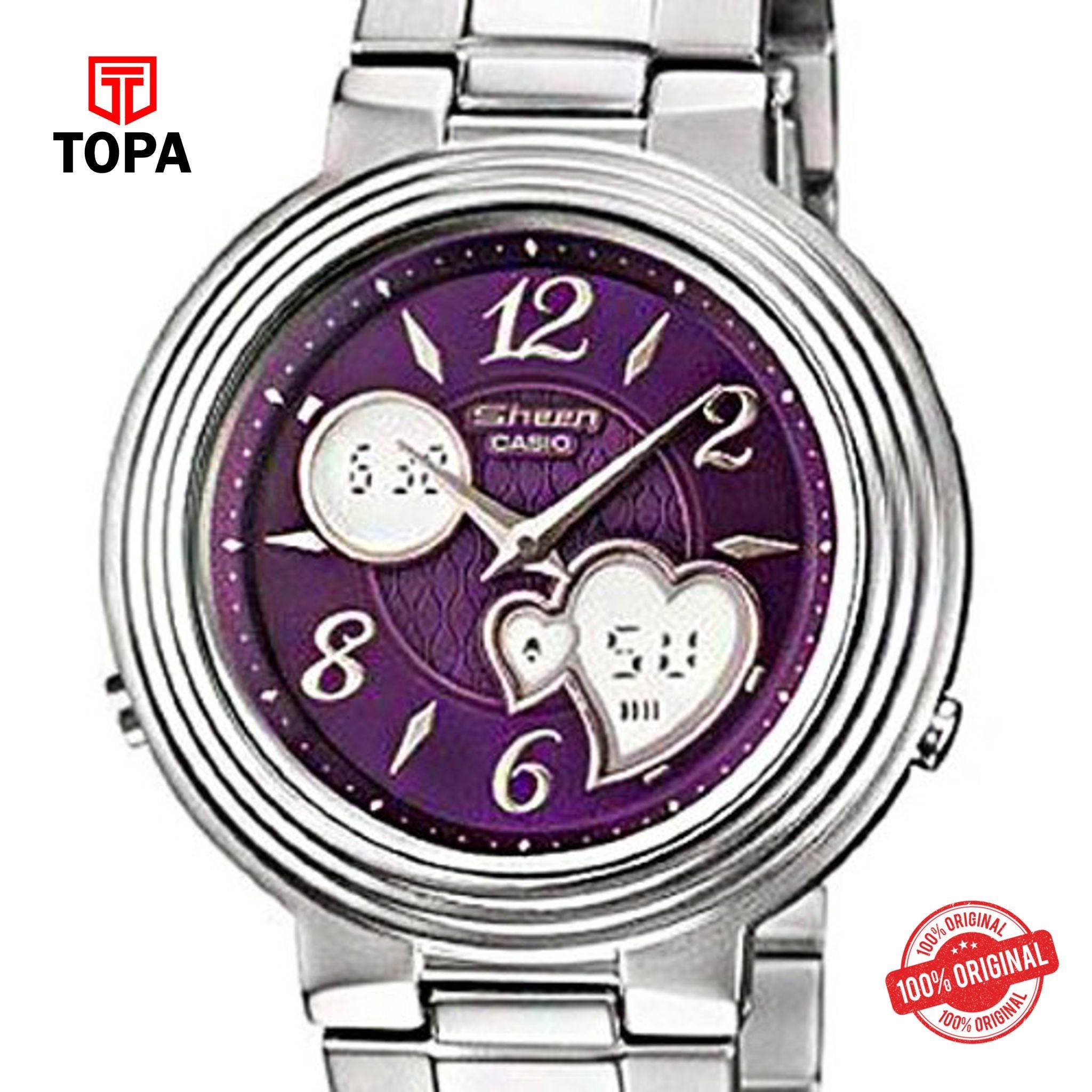 Topa CASIO-SHN-6006D-SHEEN-LADIES-DUAL-TIME-ALARM-WATCH - Product Image 1