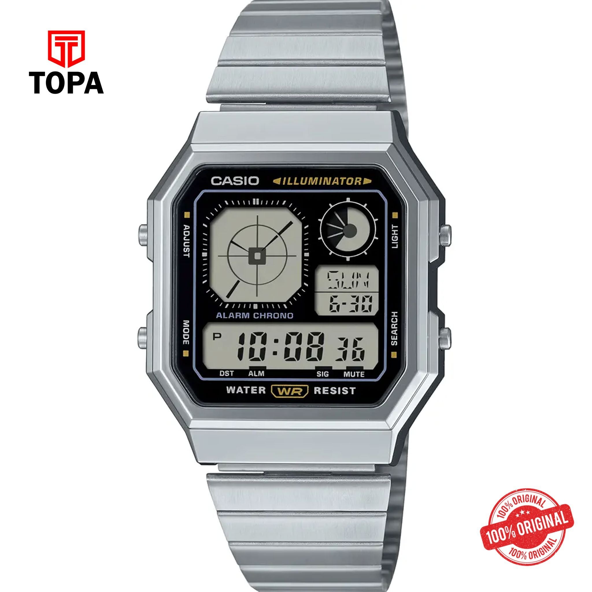 Casio A-130WE-1A Quartz Digital Unisex Watch
