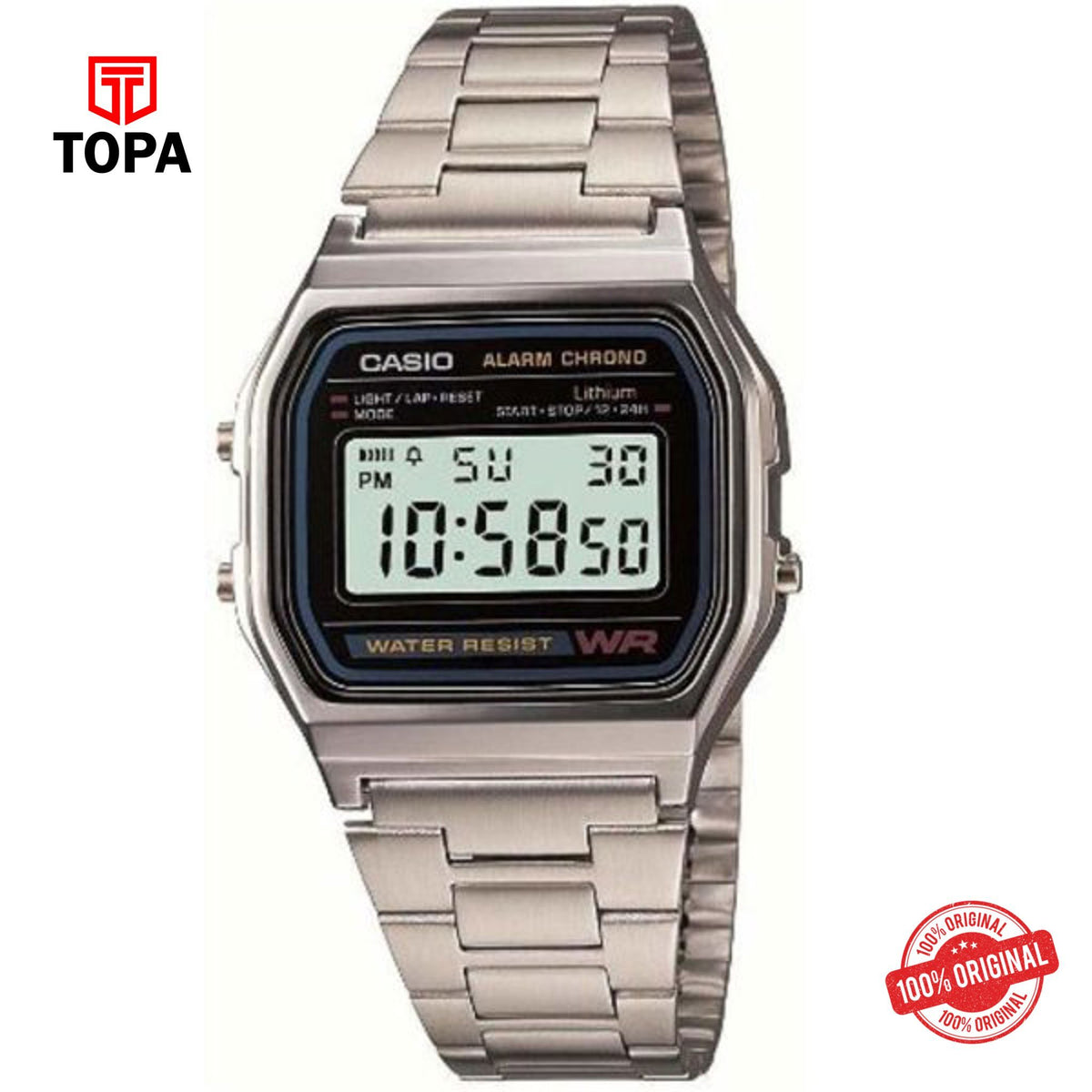 Topa Casio-A-158WA-1DF-Classic-Wrist-Watch - Product Image 1