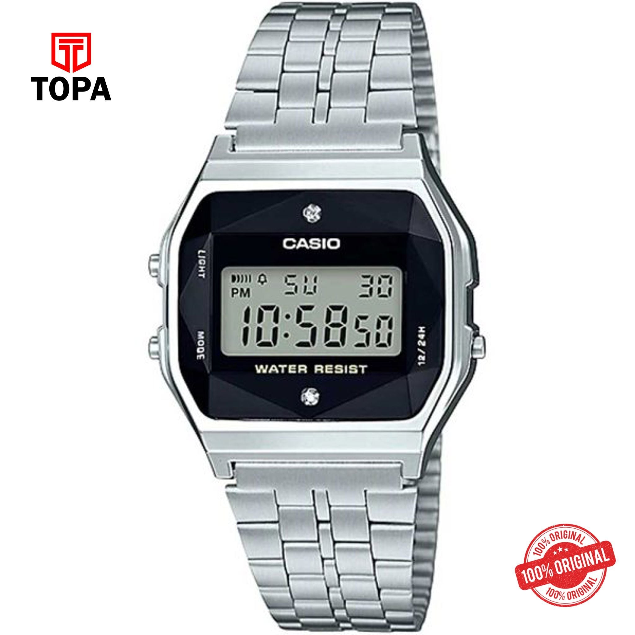 Casio A-159WAD-1DF Quartz Digital Women's Watch