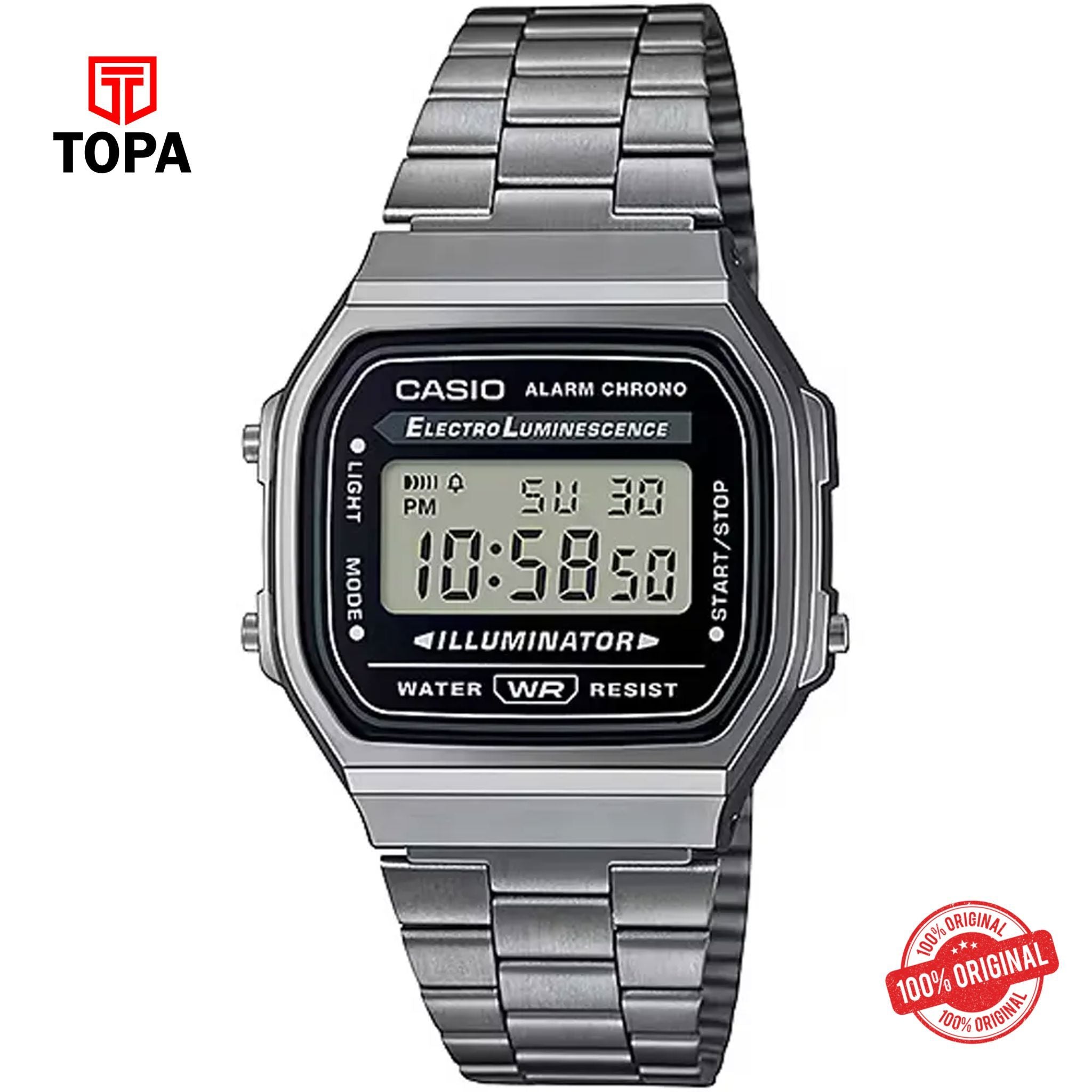 Casio A-168WGG-1A Quartz Digital Men's Watch