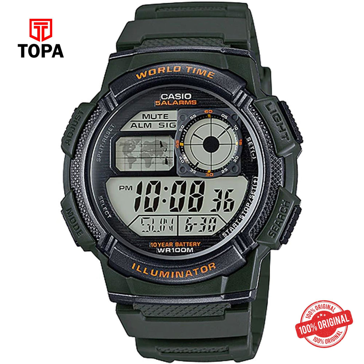 Casio AE-1000W-3A Quartz Digital Men's Watch