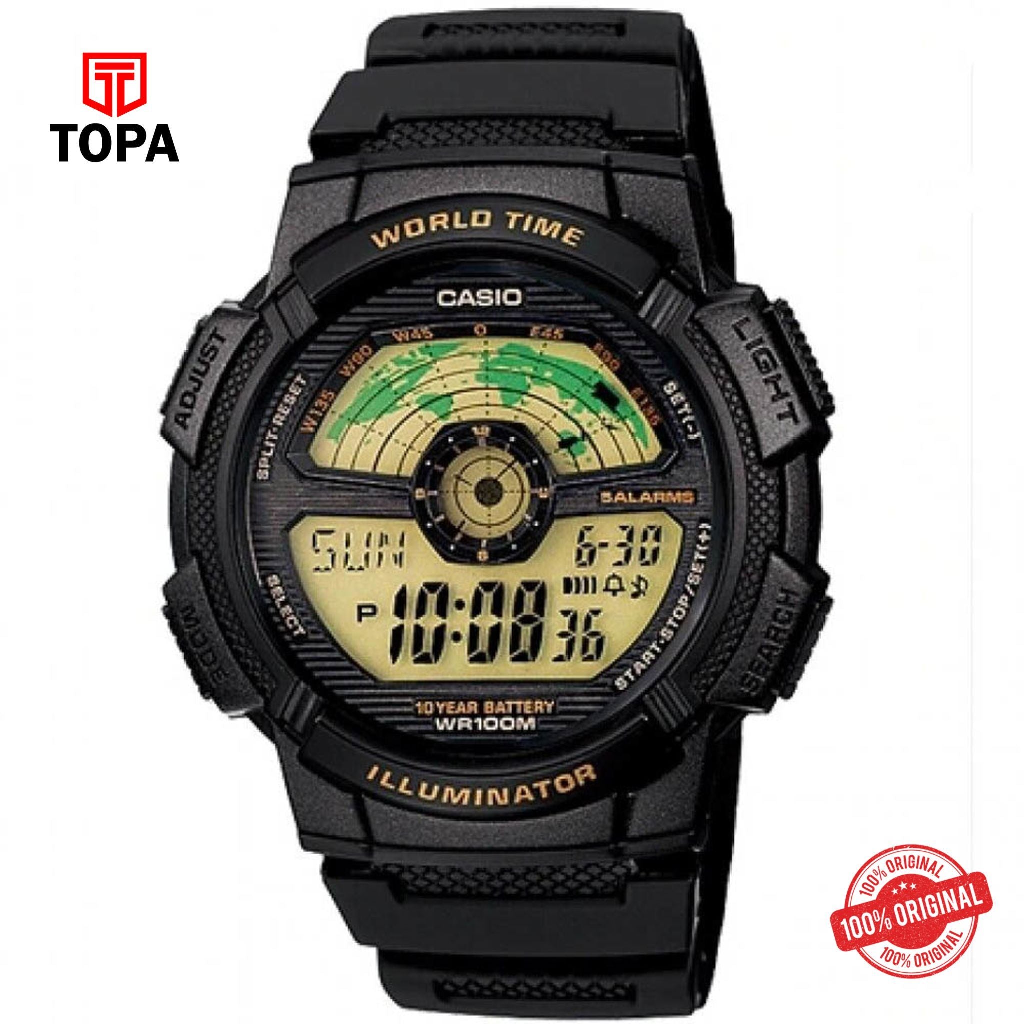 Casio AE-1100W-1B Quartz Digital Men's Watch