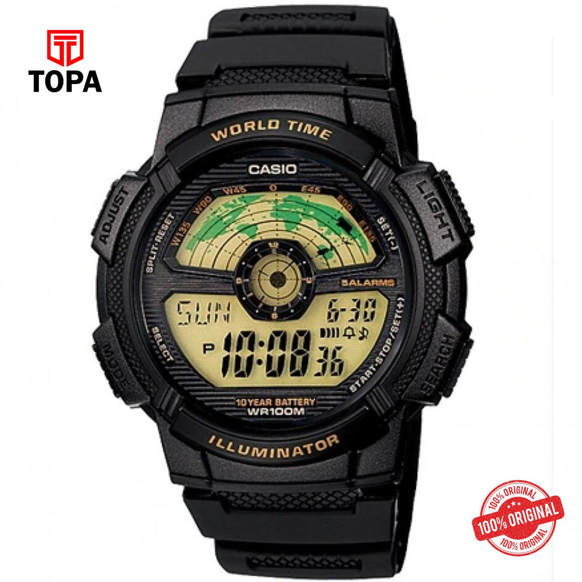 Casio AE-1100W-1B Quartz Digital Men's Watch