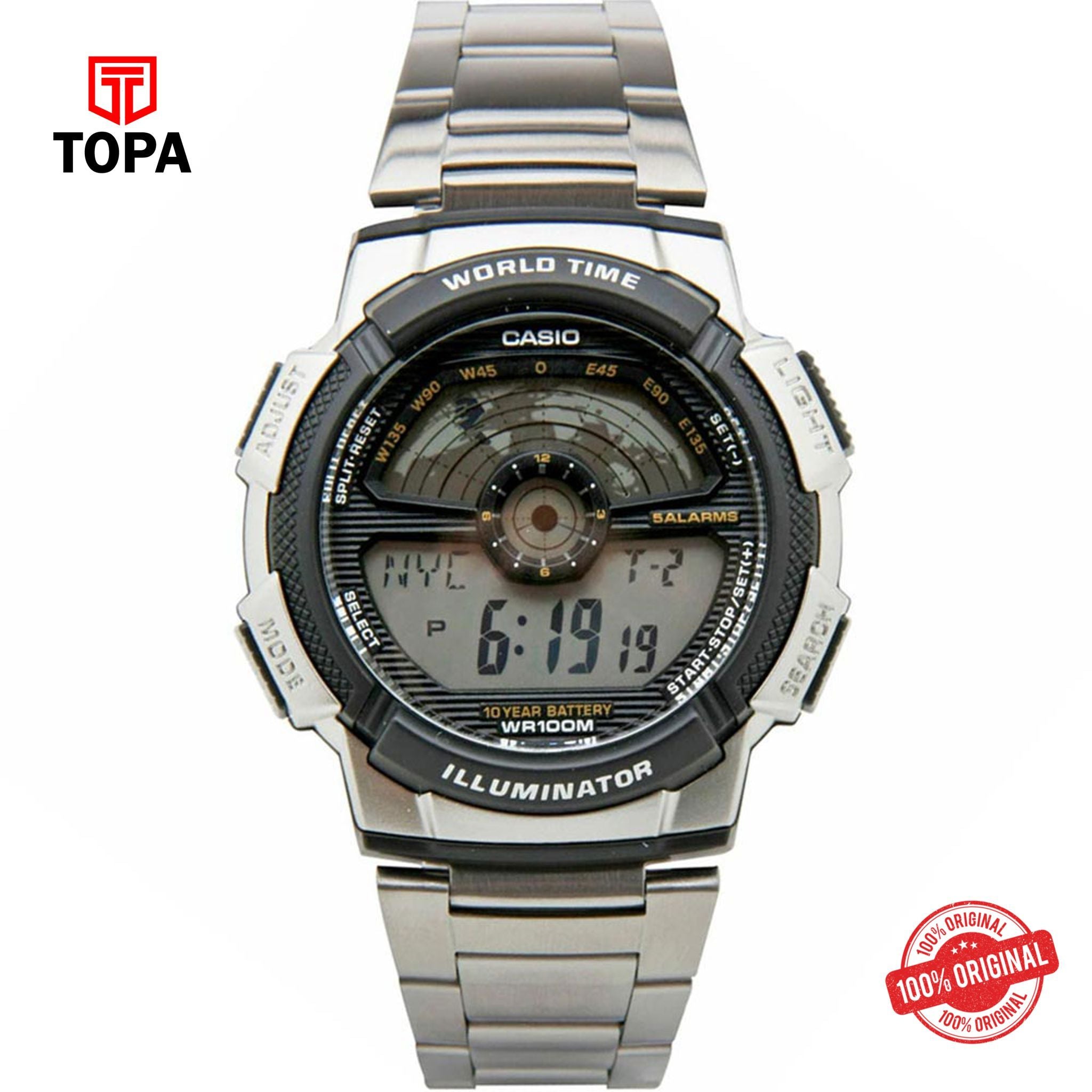 Casio AE-1100WD-1A Quartz Digital Men's Watch