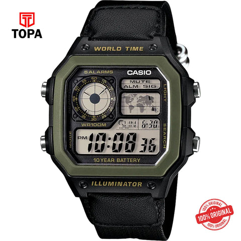 Casio AE-1200WHB-1B Quartz Digital Men's Watch