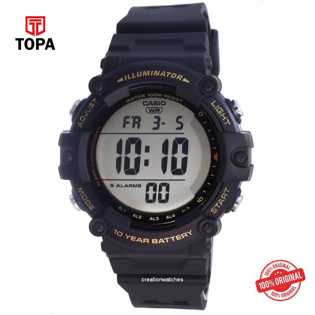 Casio AE-1500WHX-1A Quartz Digital Men's Watch