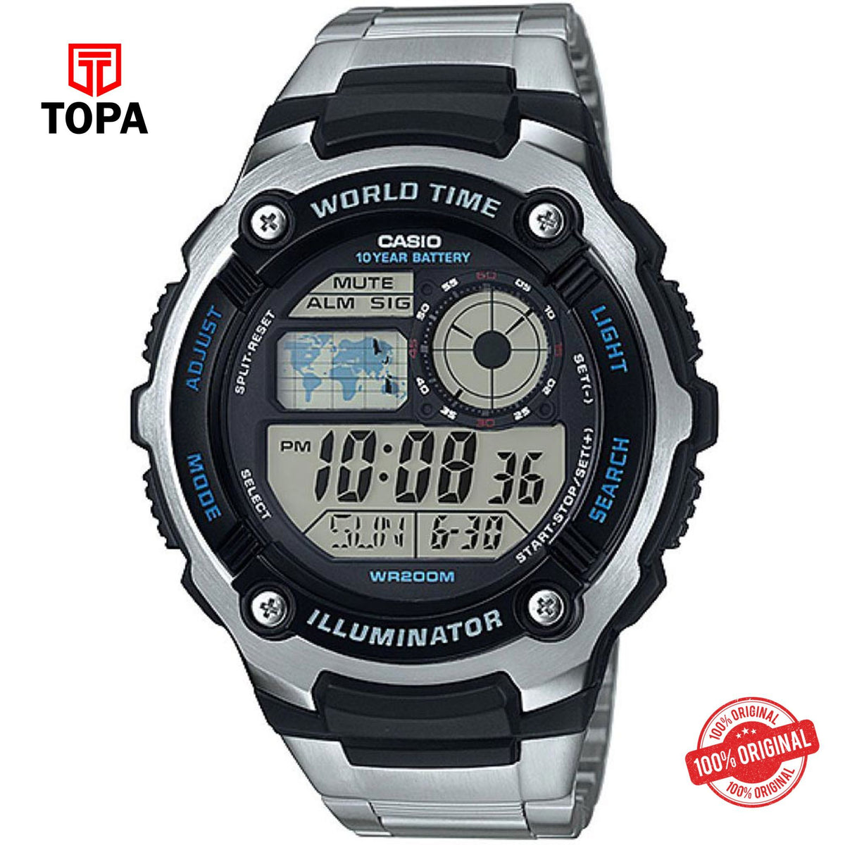 Casio AE-2100WD-1AVDF Quartz Digital Men's Watch