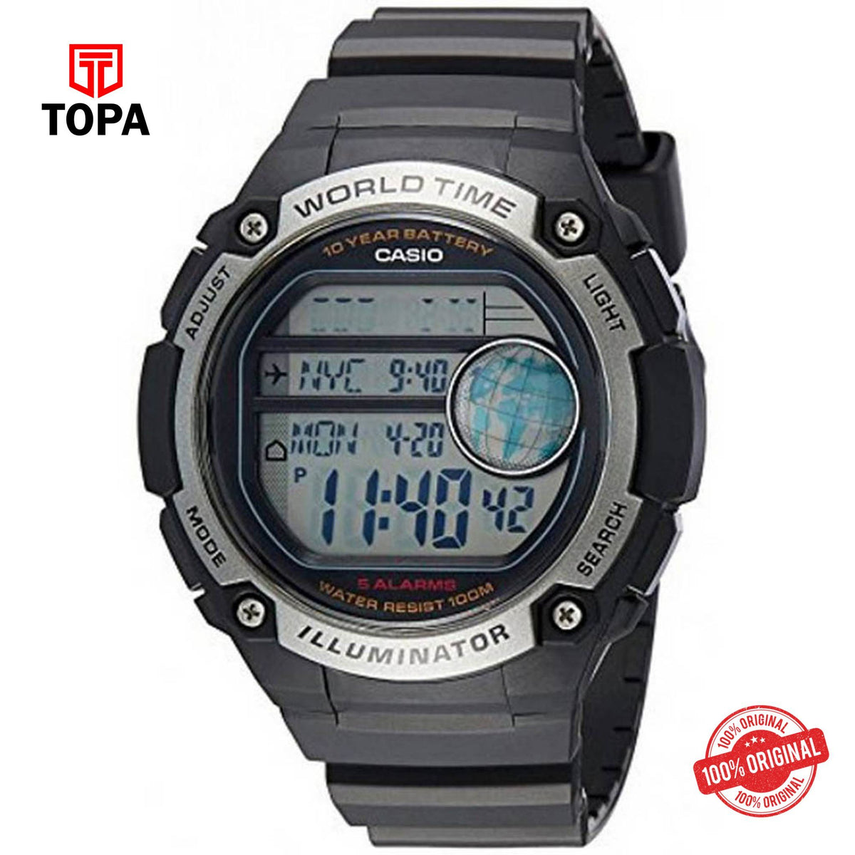 Casio AE-3000W-1AV Quartz Digital Men's Watch