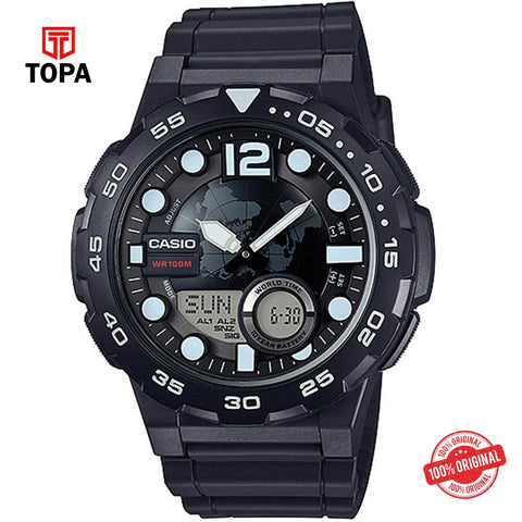 Casio AEQ-100W-1A Quartz Digital Men's Watch