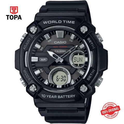 Casio AEQ-120W-1A Quartz Digital Men's Watch