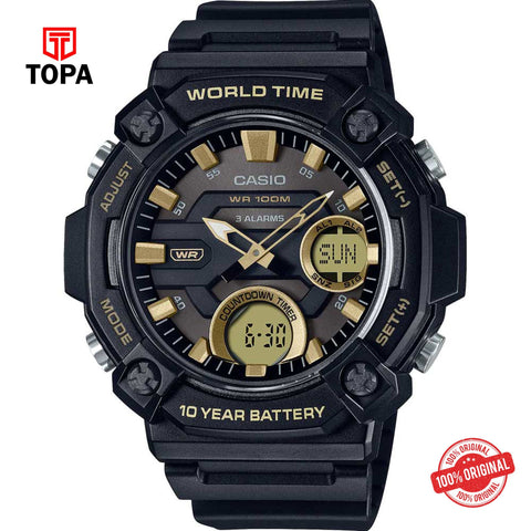 Casio AEQ-120W-9AV Quartz Digital Men's Watch