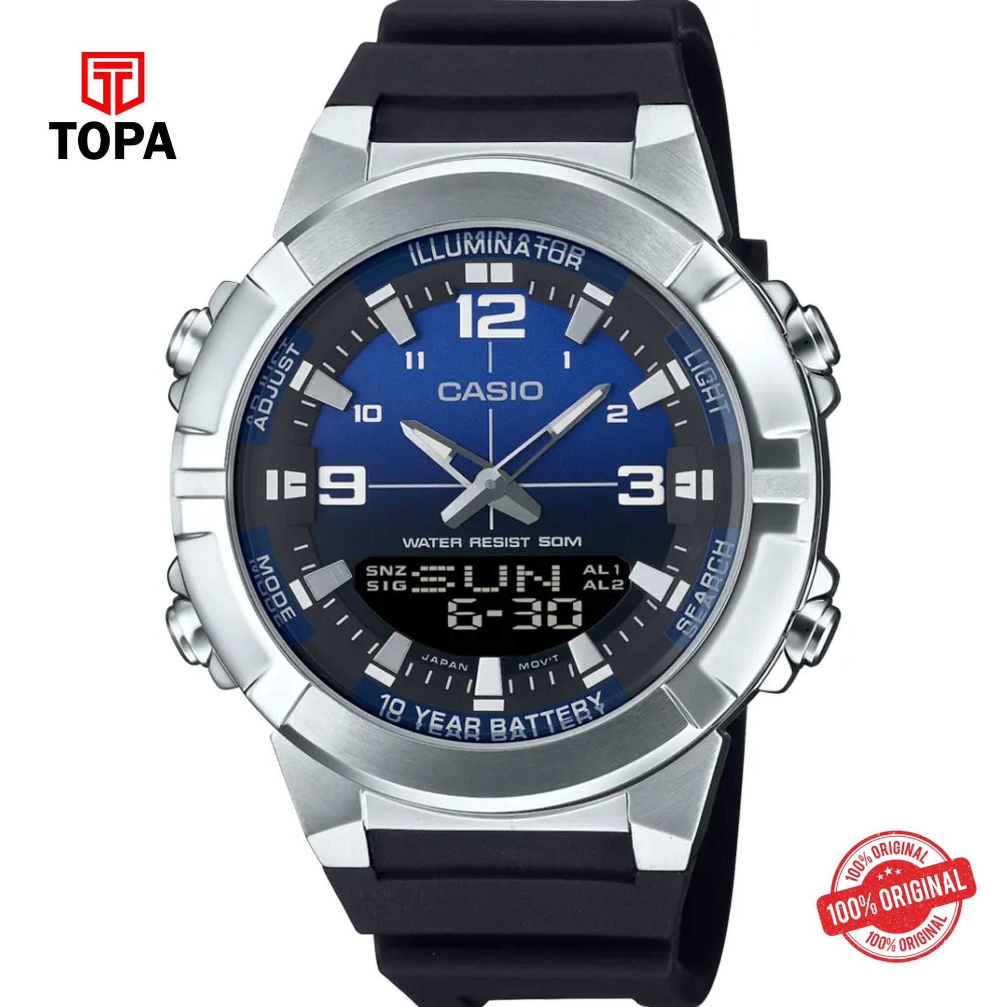 Casio AMW-870A-2A Quartz Digital Men's Watch