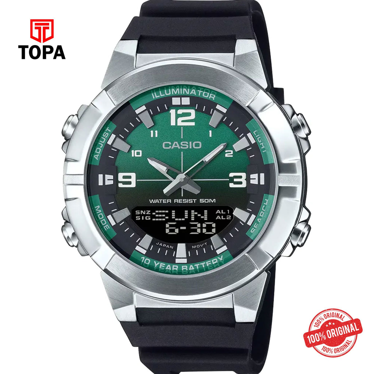 Casio AMW-870A-3A Quartz Digital Men's Watch
