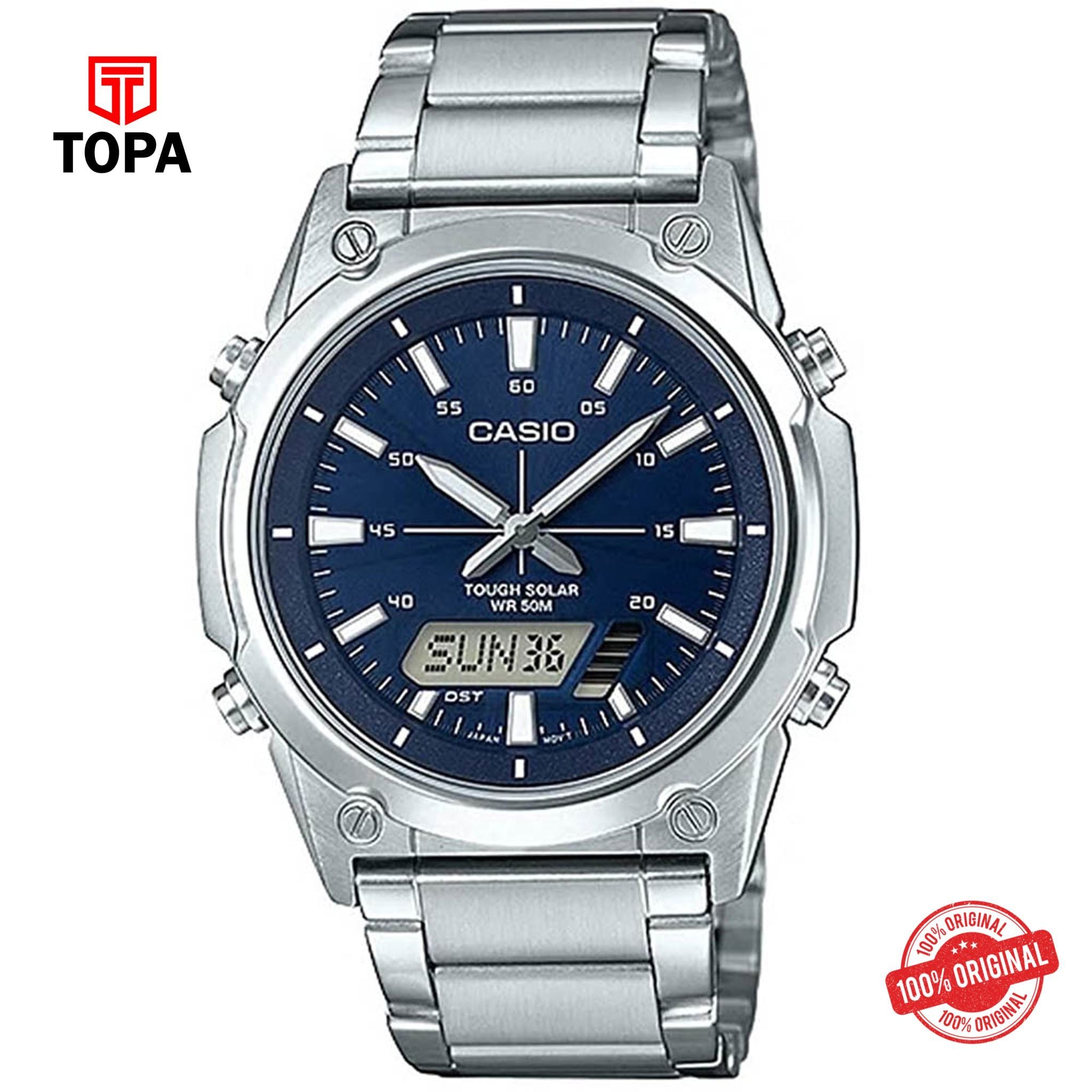 Casio AMW-S820D-2AV Solar Digital Men's Watch