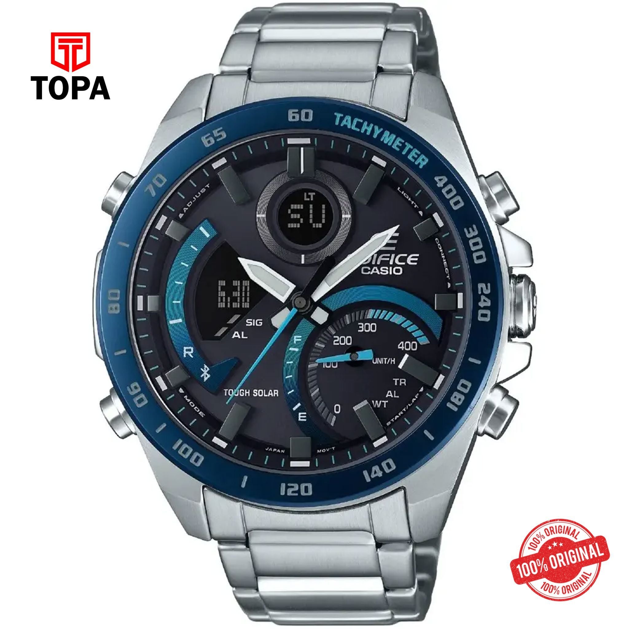 Topa Casio-Edifice-ECB-900DB-1BDR-Metal-Band-Men-Watch - Product Image 1