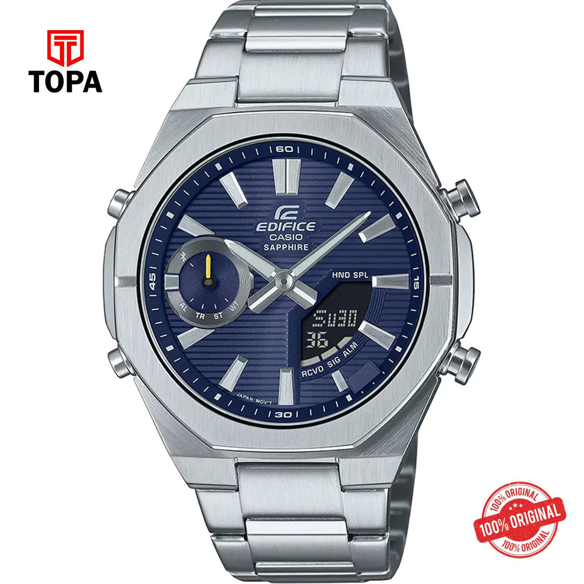 Topa Casio-Edifice-ECB-S10D-2A-Metal-Band-Men-Watch - Product Image 1