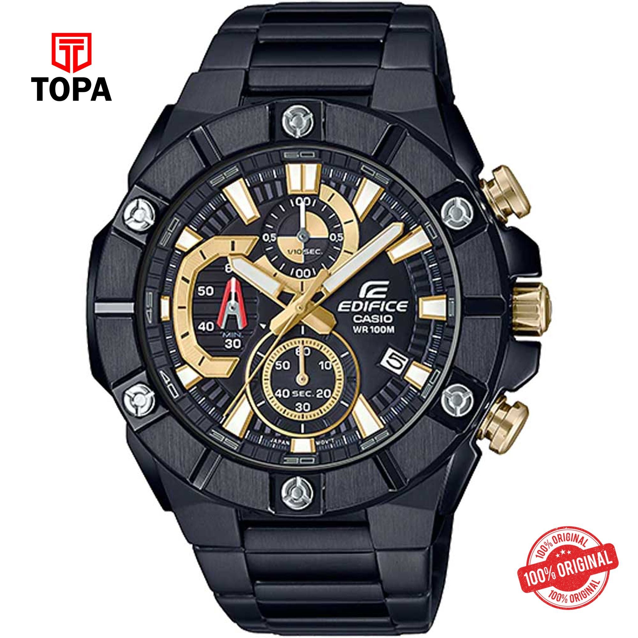 Topa Casio-Edifice-EFR-569DC-1AV-Metal-Band-Men-Watch - Product Image 1
