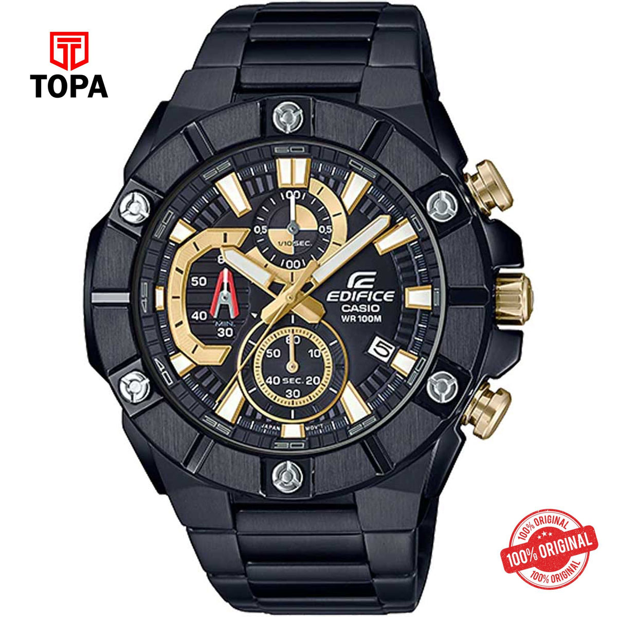 Topa Casio-Edifice-EFR-569DC-1AV-Metal-Band-Men-Watch - Product Image 1
