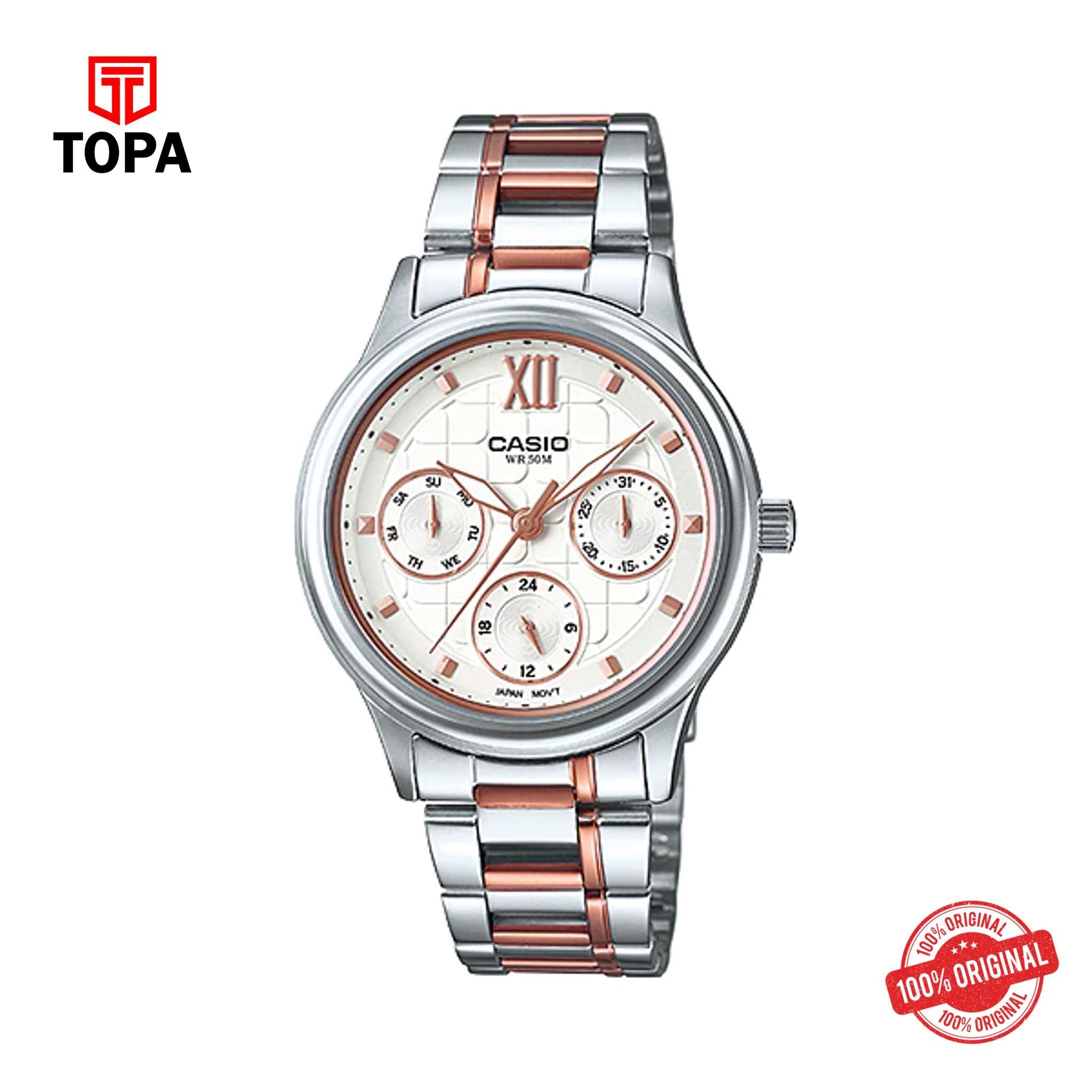 Casio LTP-E306RG-7AVDF Quartz Analog Women's Watch