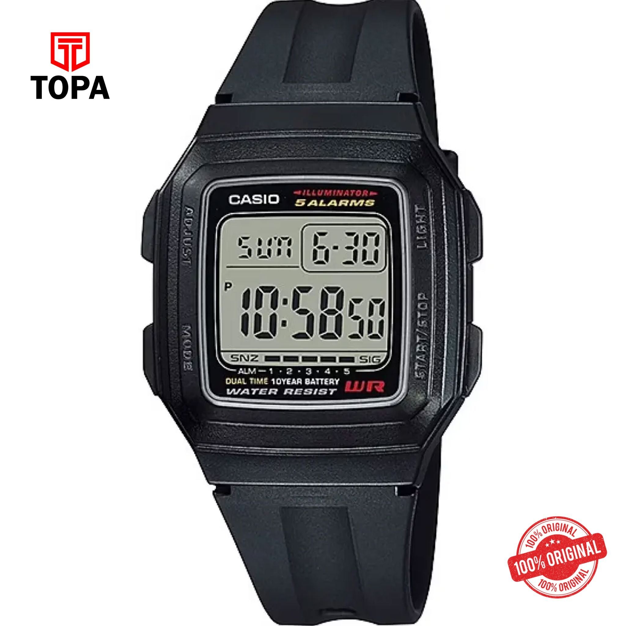 Casio F-201WA-1ADF Quartz Digital Men's Watch