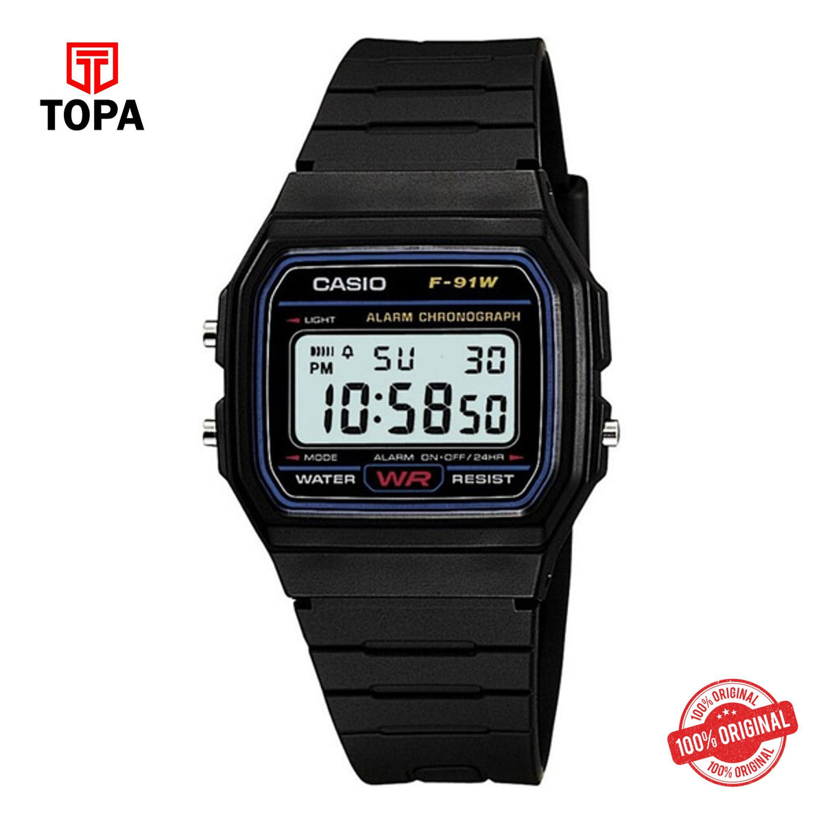 Casio F-91W-1DG Quartz Digital Men's Watch