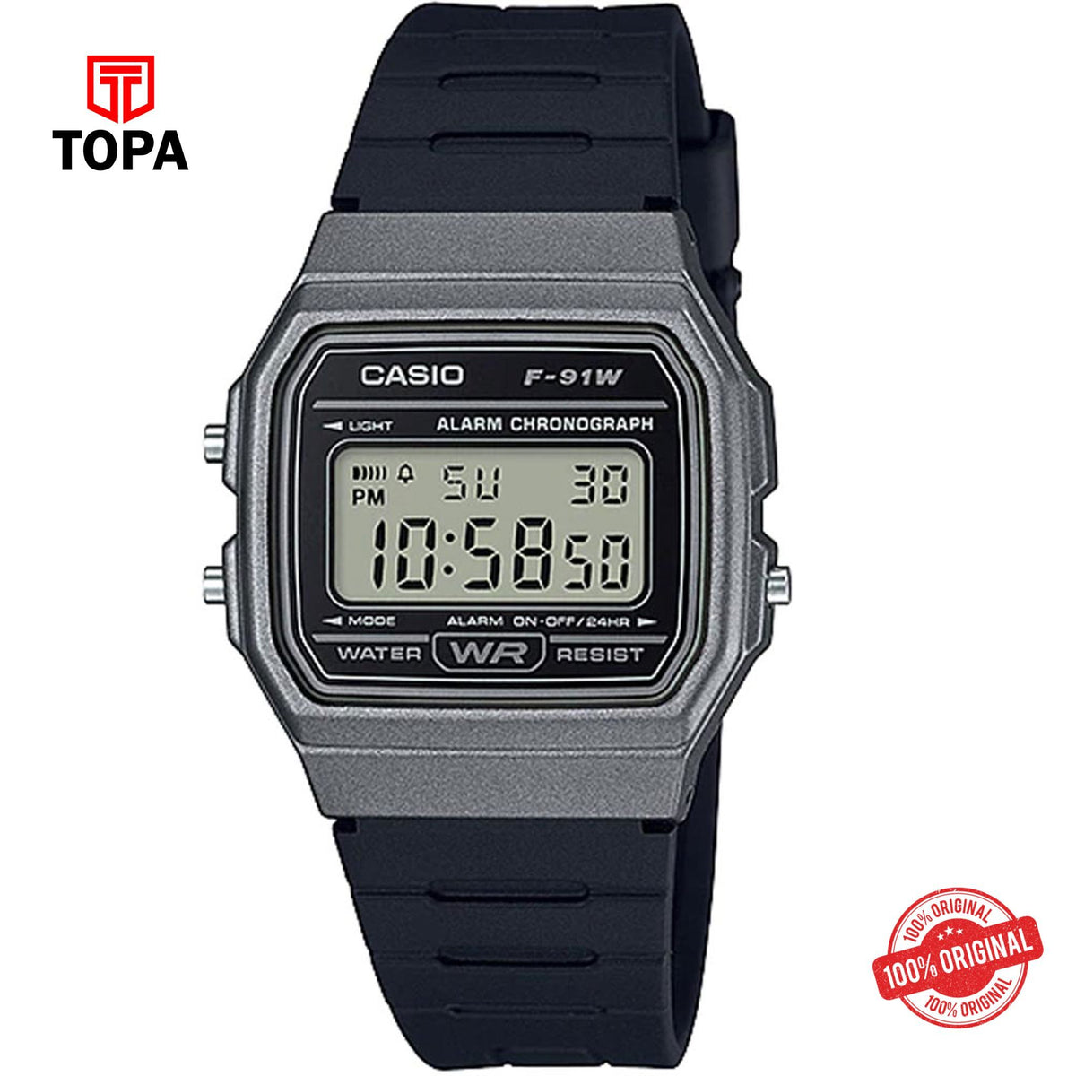 Casio F-91WM-1B Quartz Digital Men's Watch