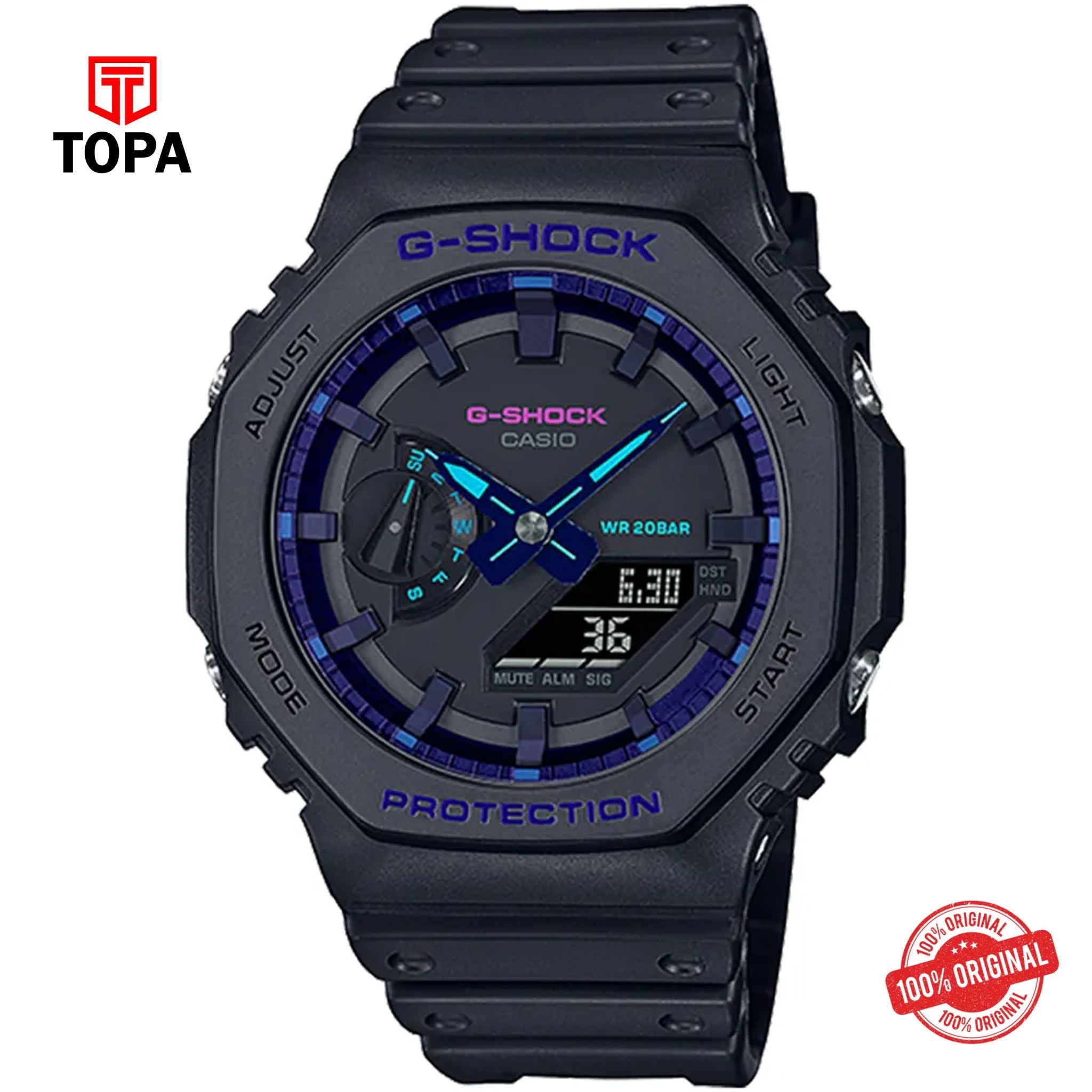 G-Shock GA-2100VB-1ADR Quartz Analog Men's Watch