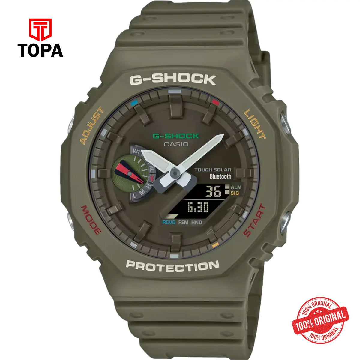 G-Shock GA-B2100FC-3ADR Solar Power Analog Men's Watch