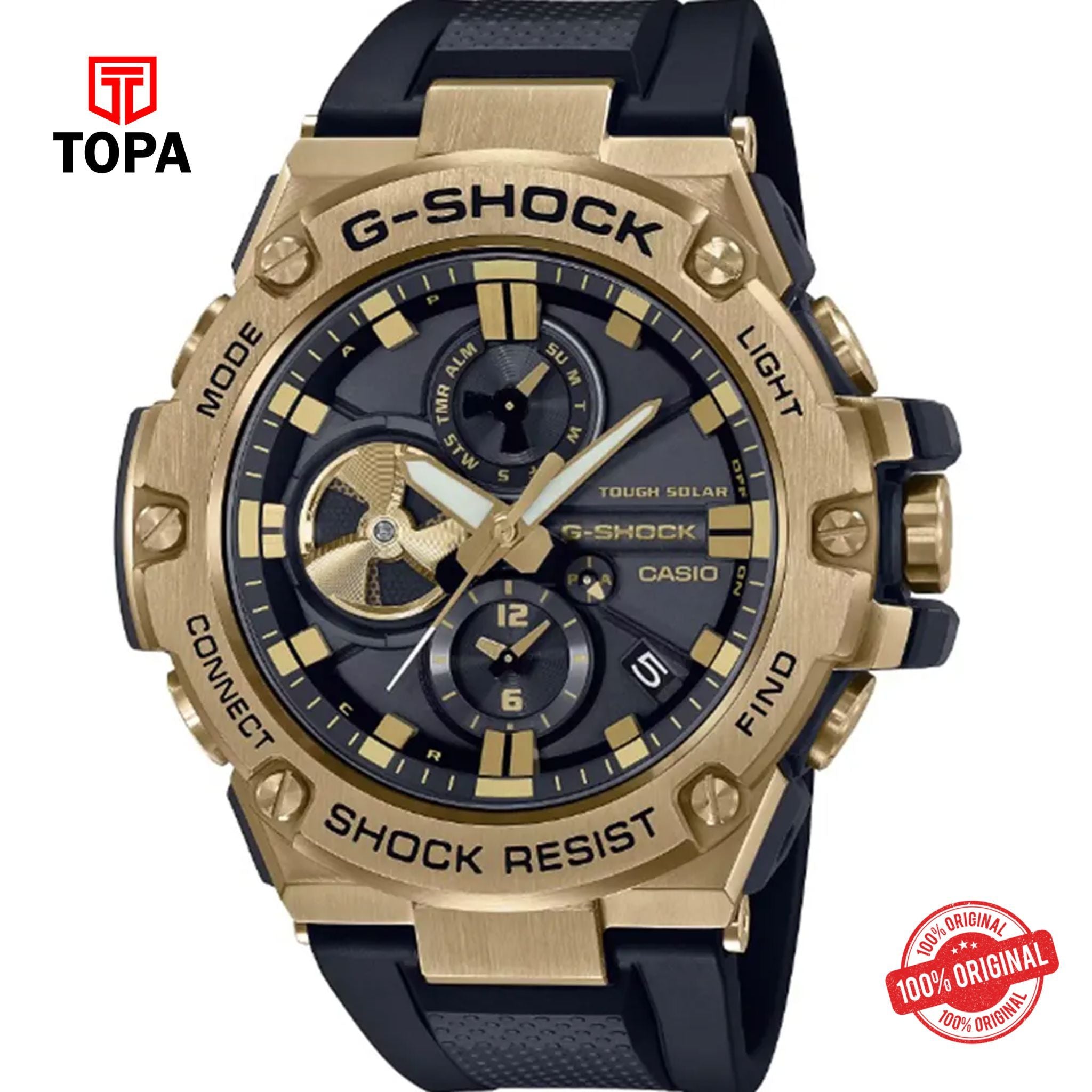 G-Shock GST-B100GB-1A9 Solar Power Analog Men's Watch
