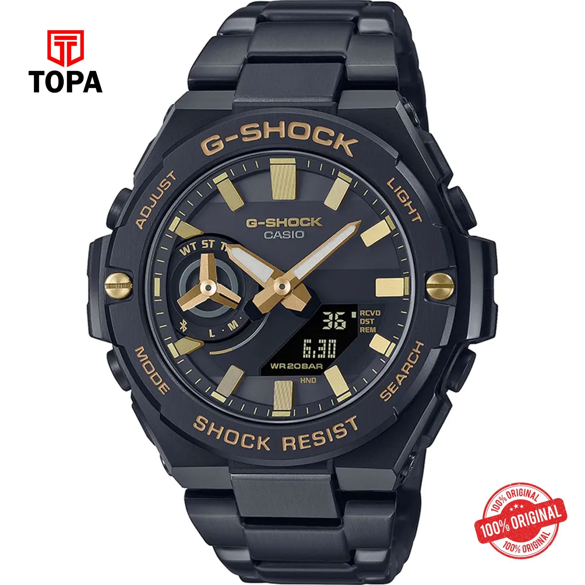 G-Shock GST-B500BD-1A9DR Quartz Solar Power Analog Men's Watch