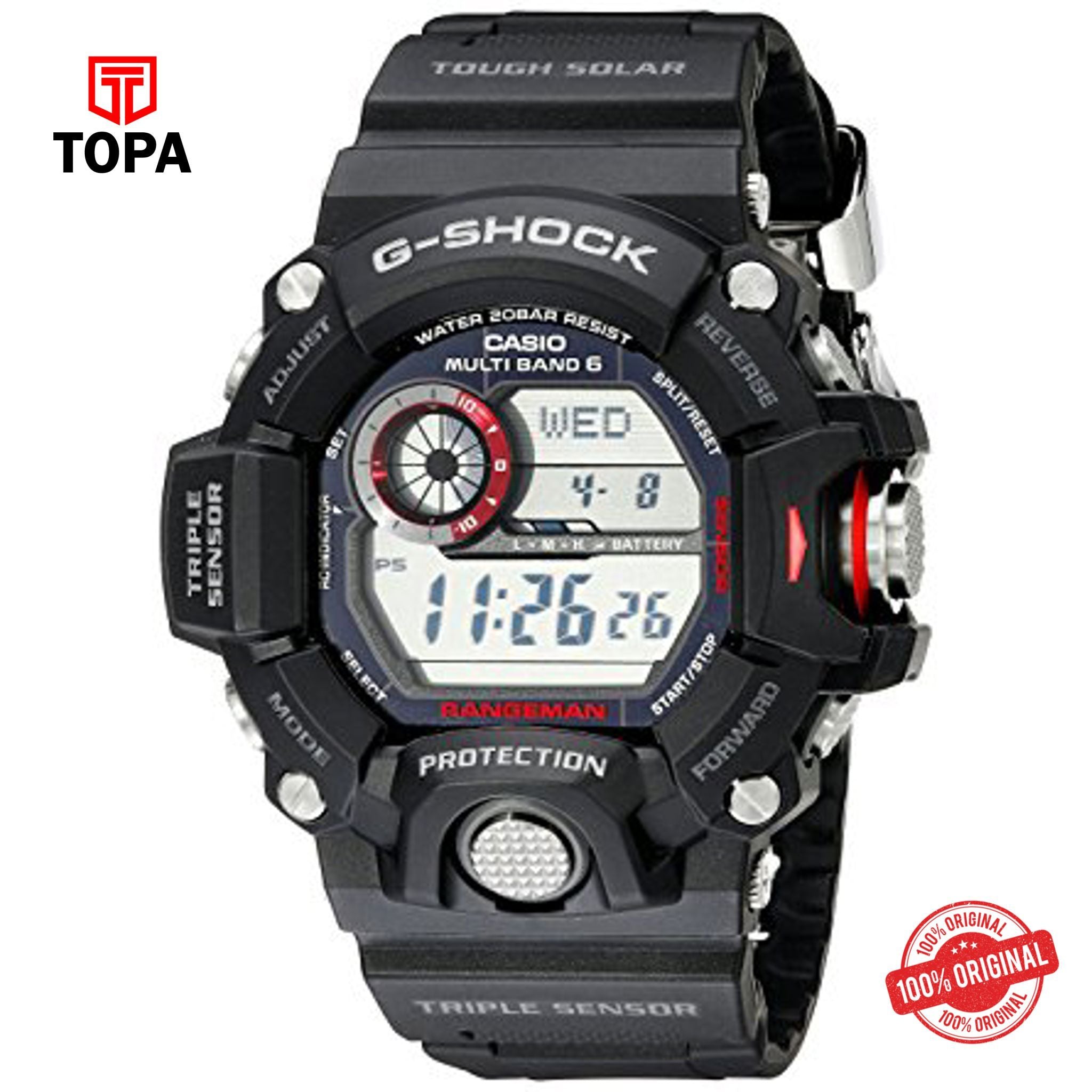 G-Shock GW-9400-1DR Quartz Digital Men's Watch
