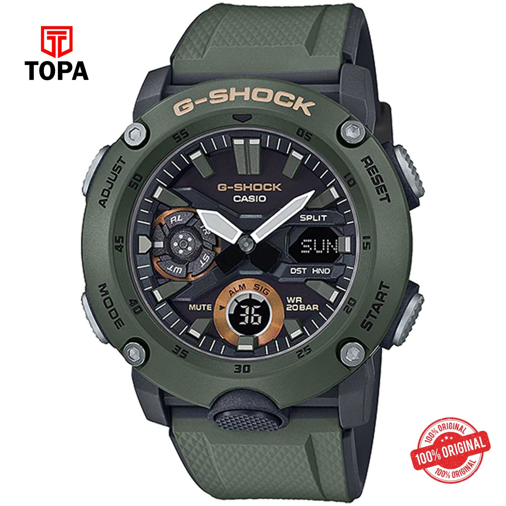 G-Shock GA-2000-3ADR Quartz Digital Men's Watch