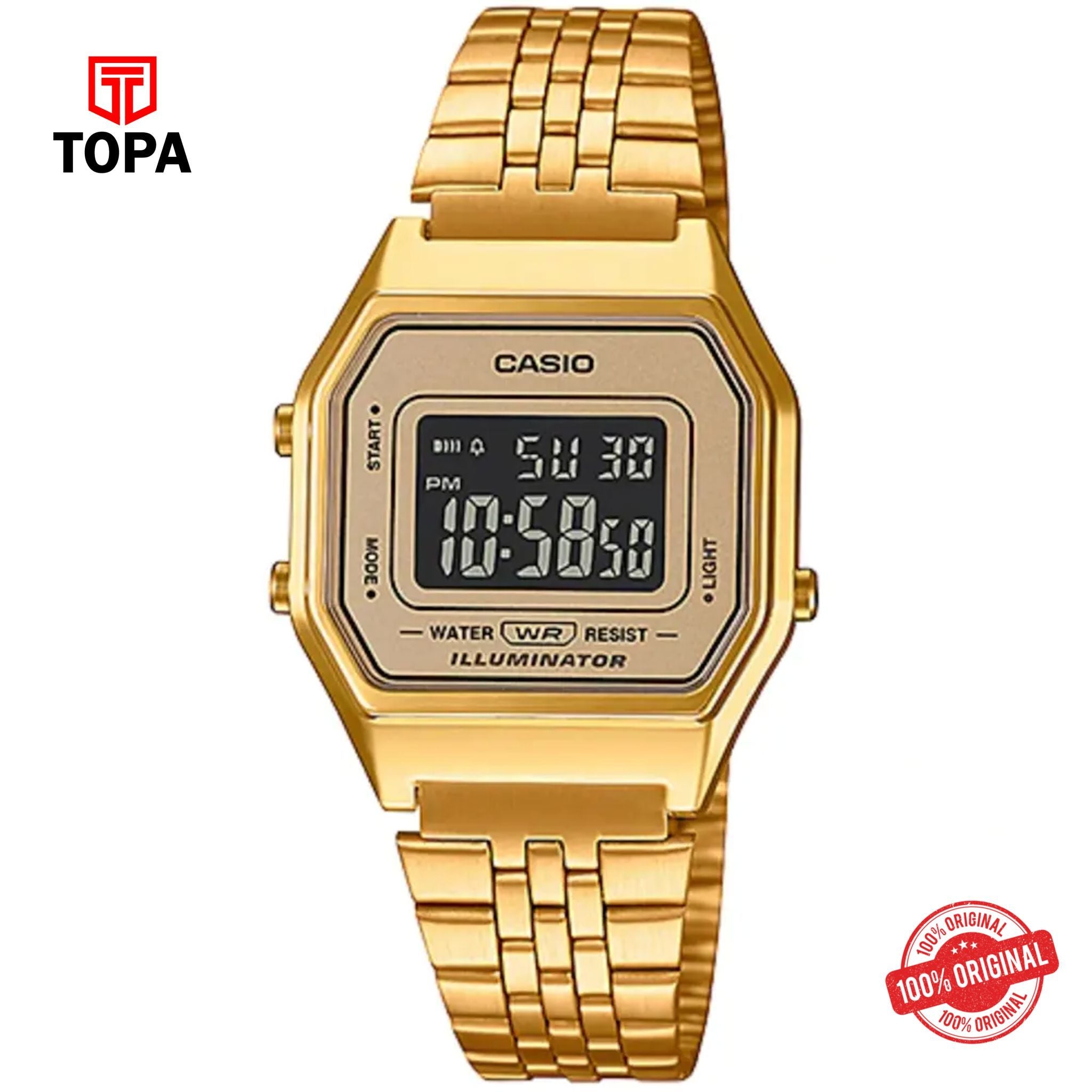 Casio LA-680WGA-9B Quartz Digital Women's Watch