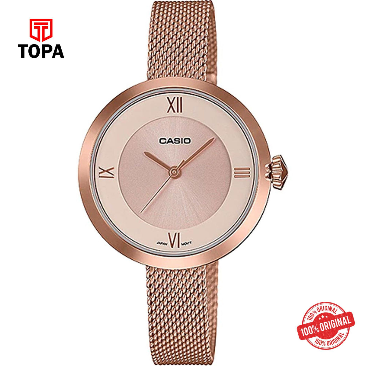 Casio LTP-E154MPG-4A Quartz Analog Women's Watch