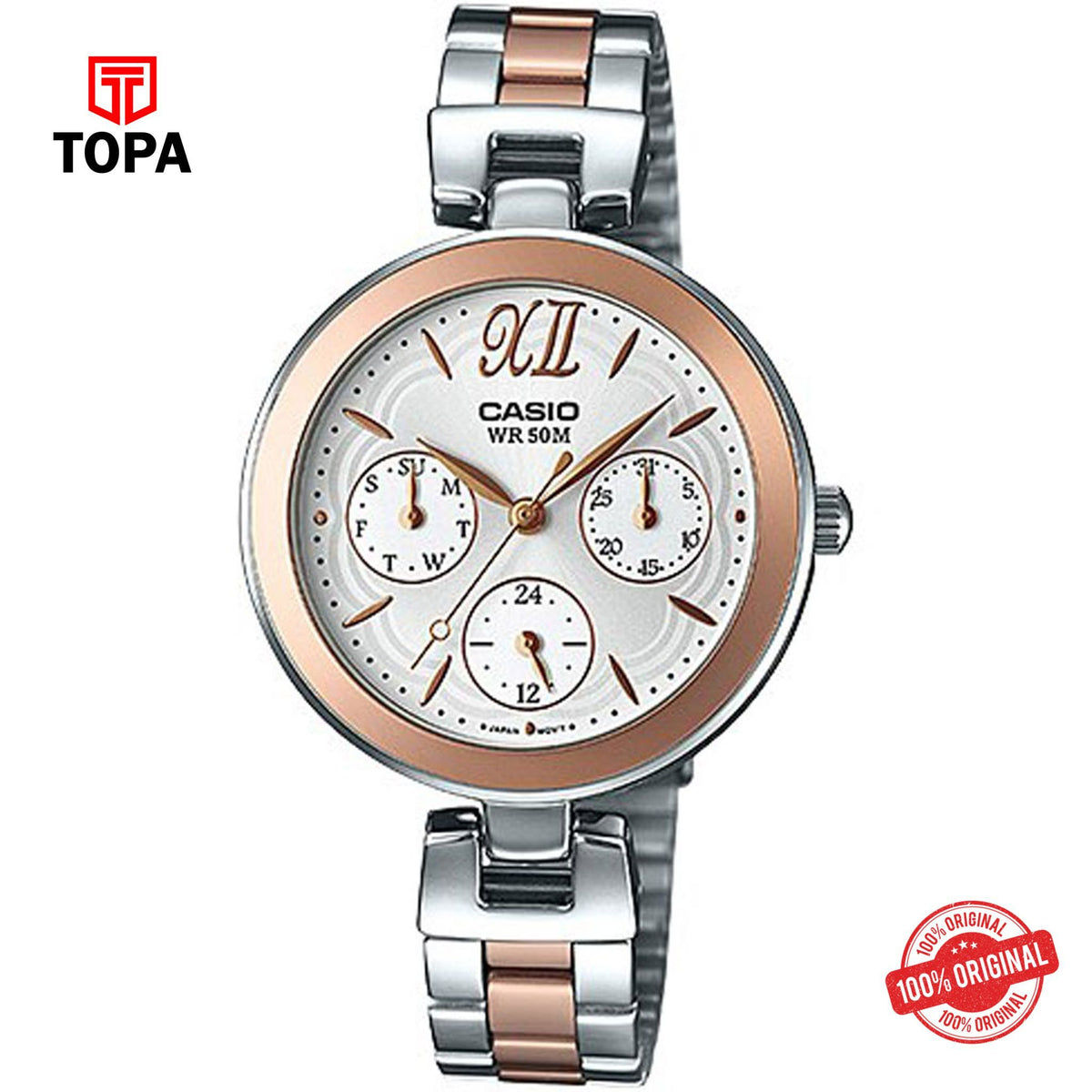 Casio LTP-E407BPG-7AV Quartz Analog Women's Watch