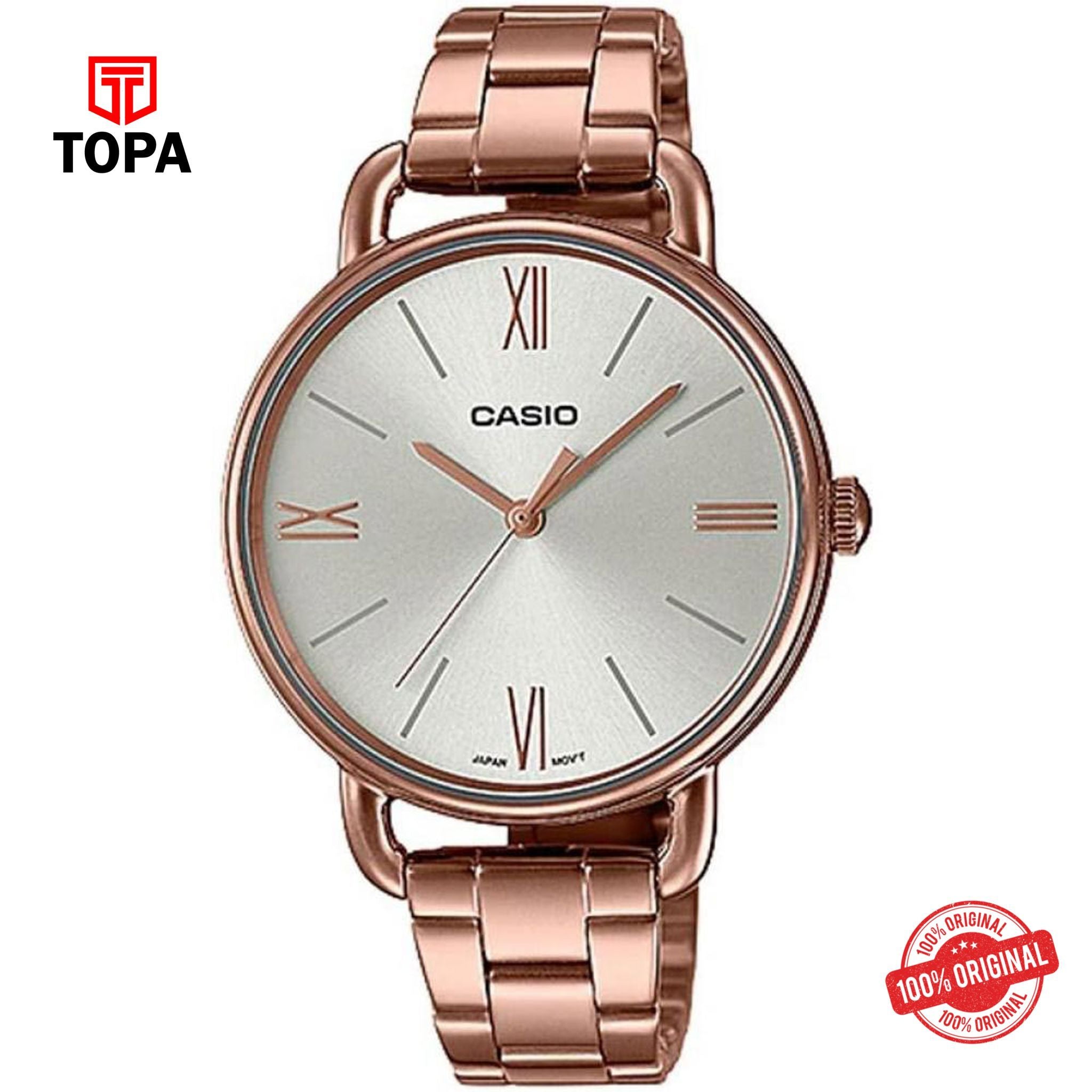 Casio LTP-E414R-7A Quartz Analog Women's Watch
