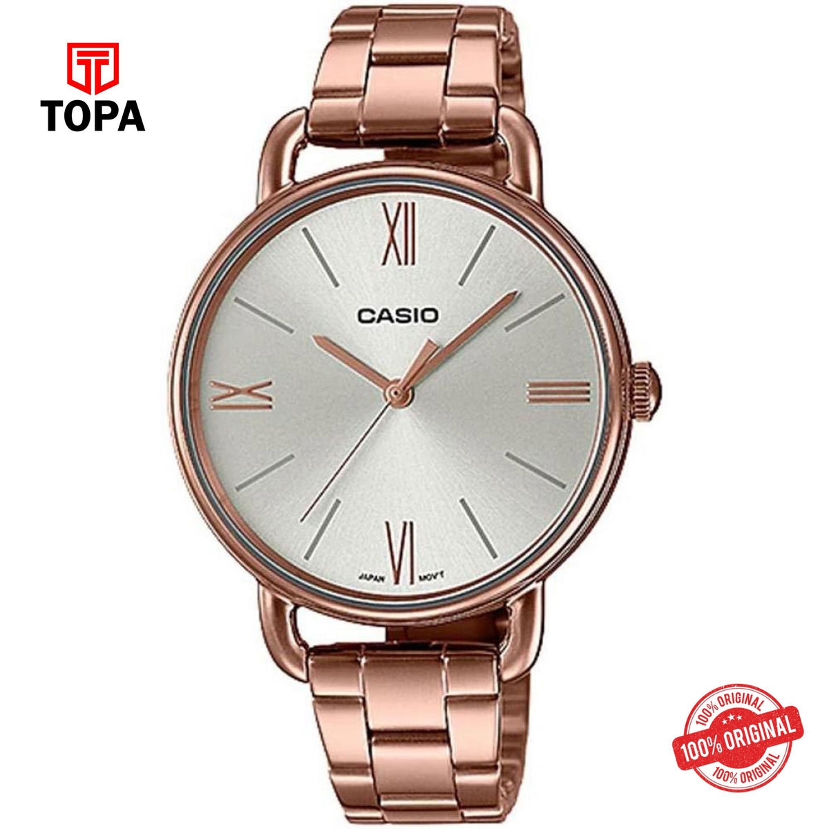 Casio LTP-E414R-7A Quartz Analog Women's Watch