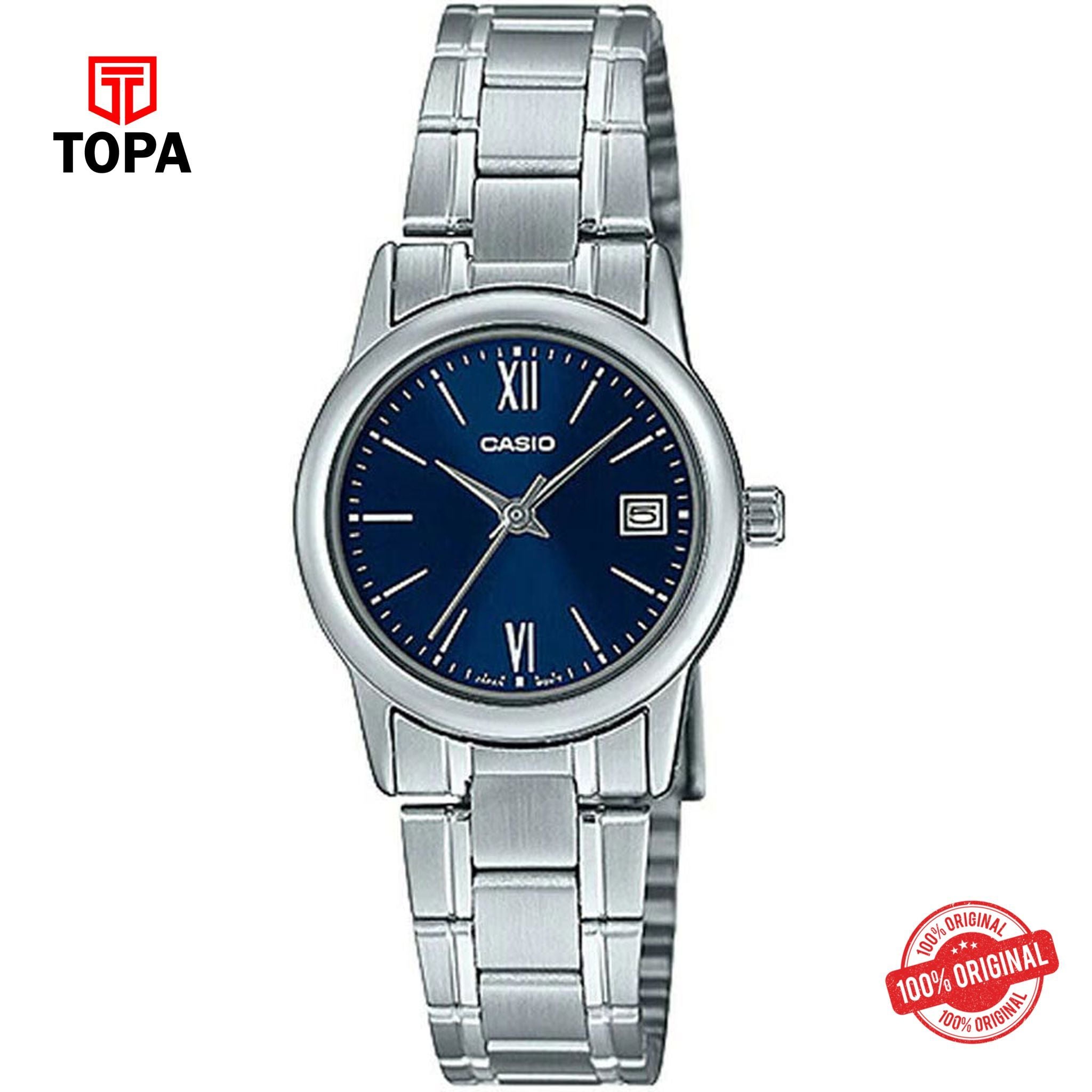 Casio LTP-V002D-2B3 Quartz Analog Women's Watch