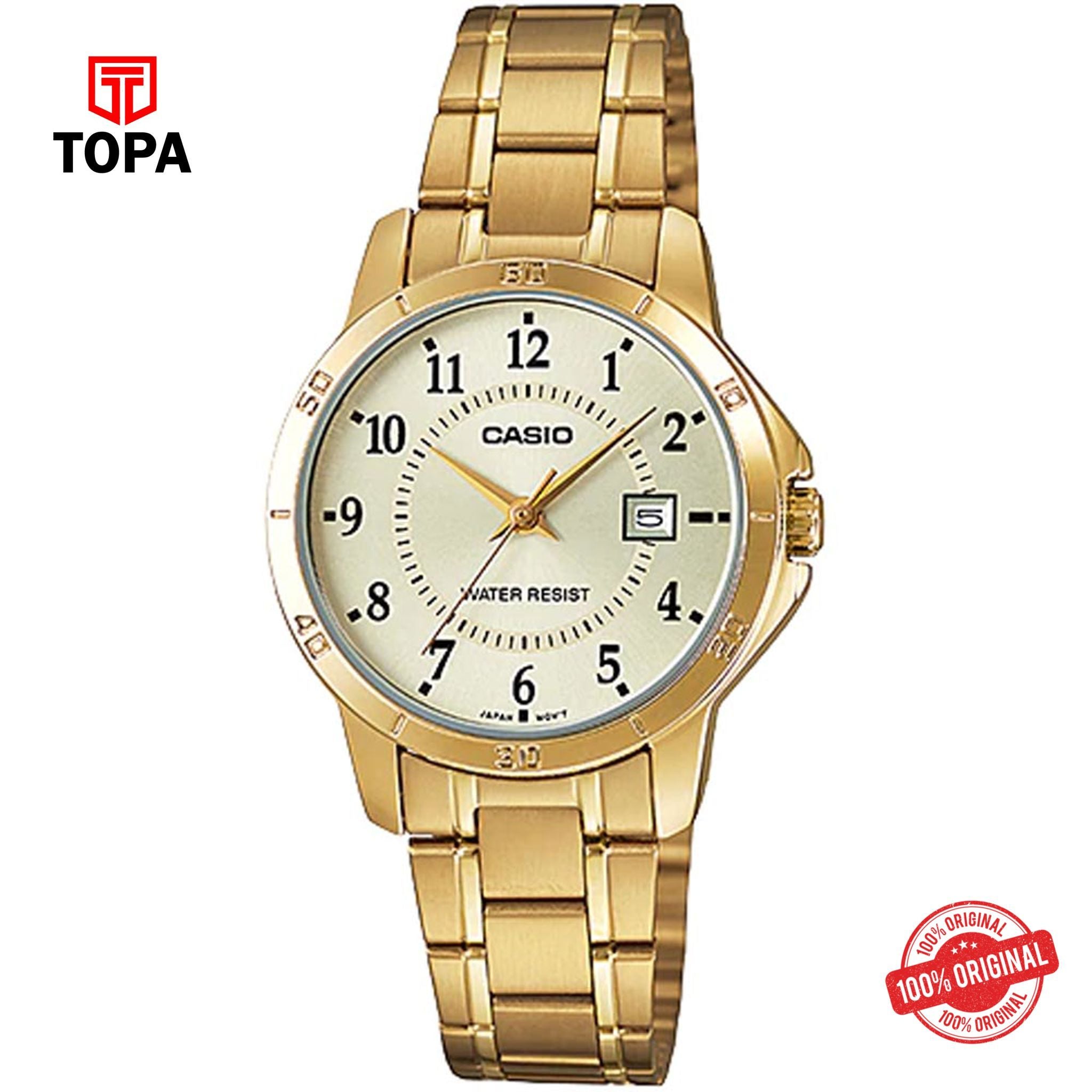 Casio LTP-V004G-9B Quartz Analog Women's Watch
