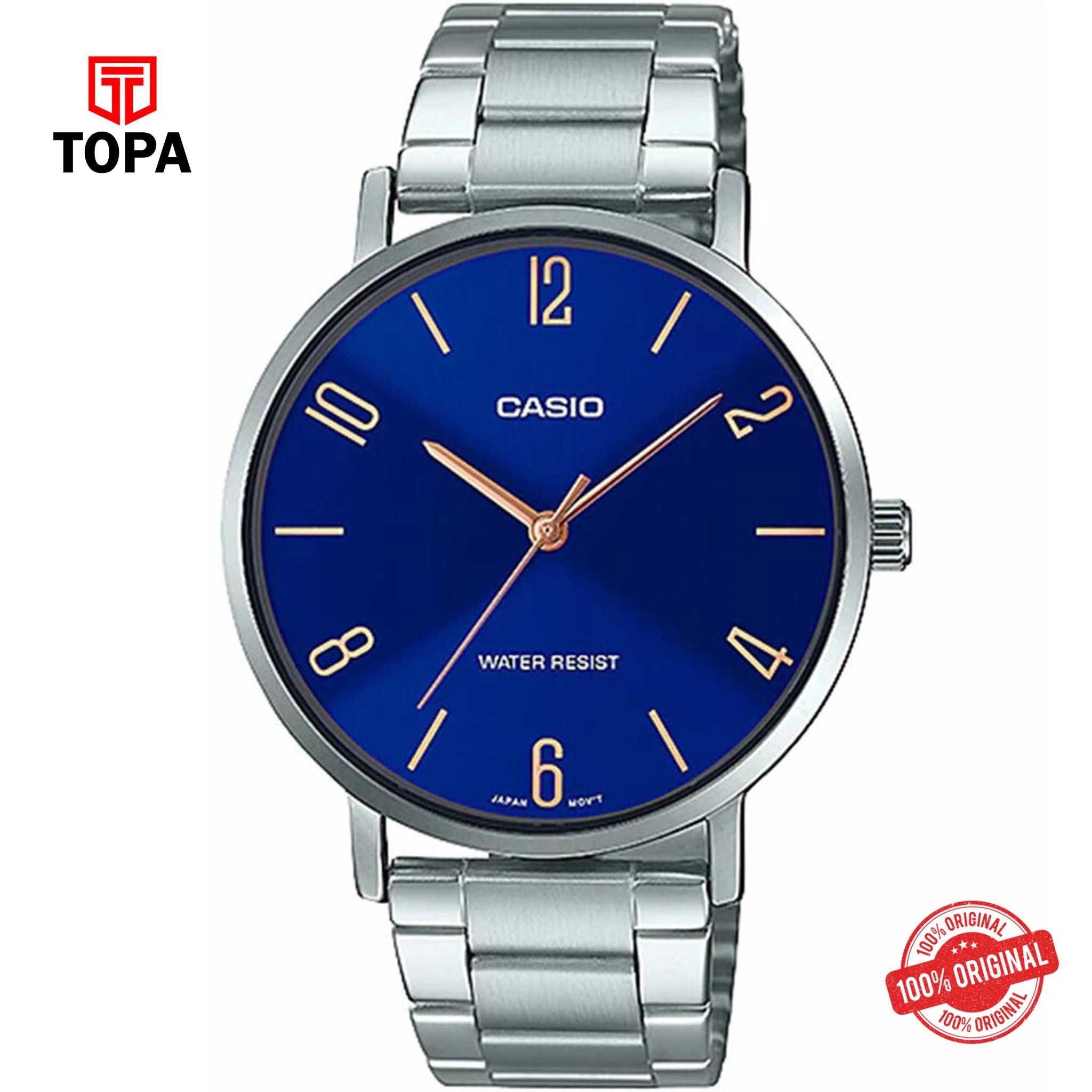 Casio LTP-VT01D-2B2 Quartz Analog Women's Watch
