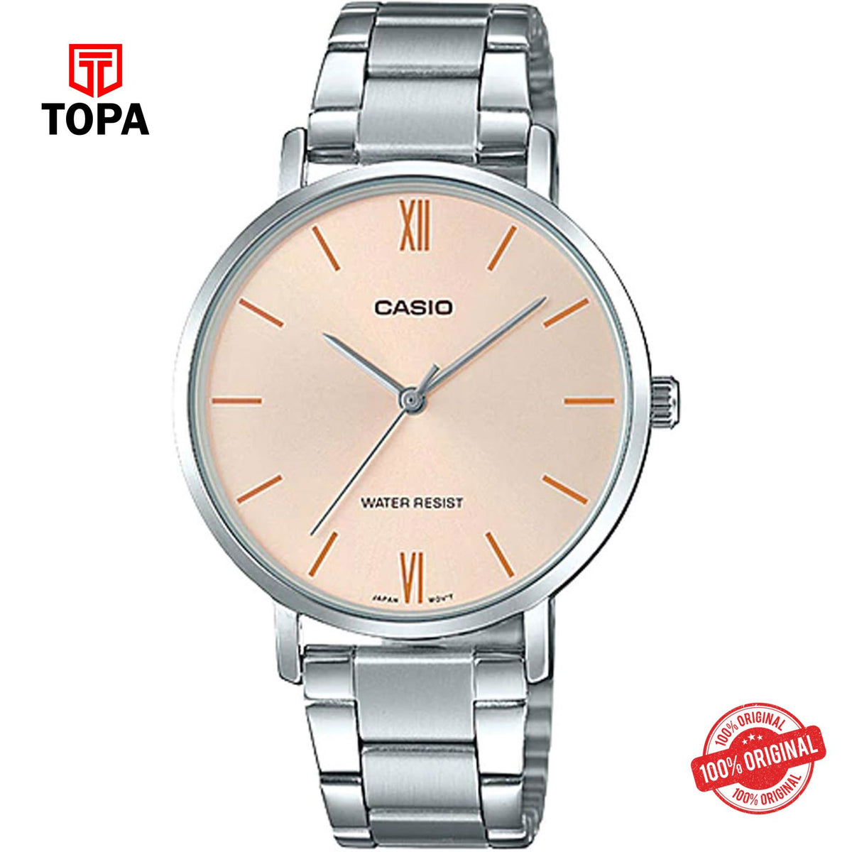 Casio LTP-VT01D-4B Quartz Analog Women's Watch