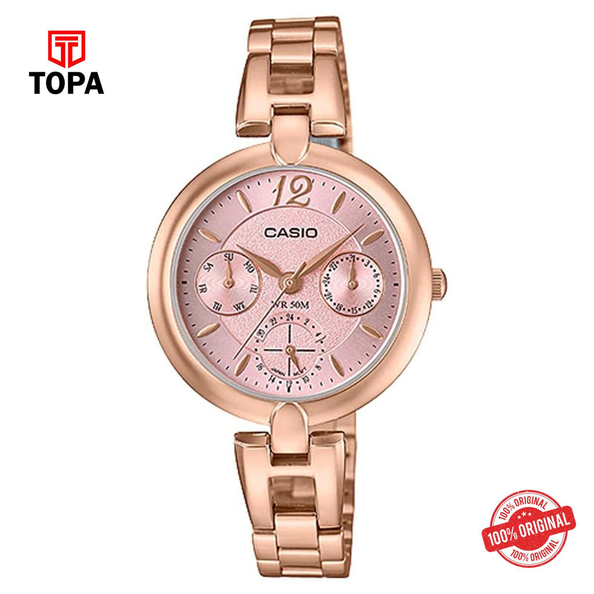 Casio LTP-E401PG-4AVDF Quartz Analog Women's Watch