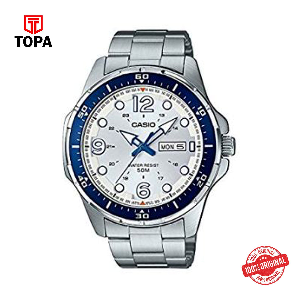 Casio MTD-100D-7A2VDF Quartz Analog Men's Watch