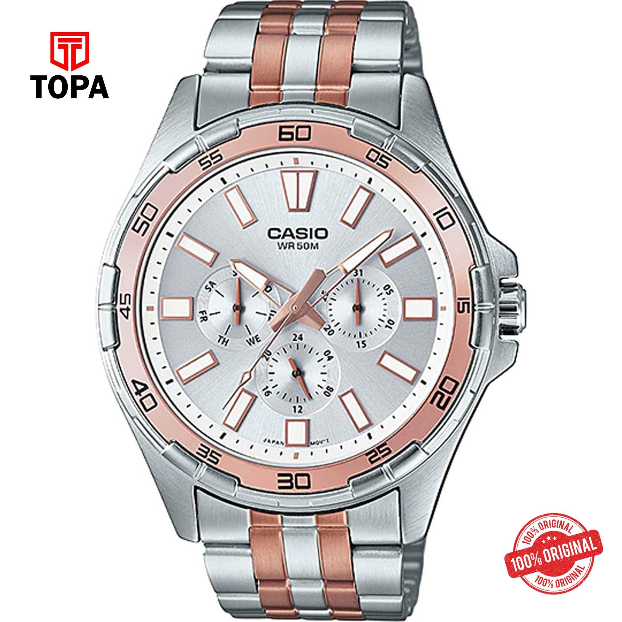 Casio MTD-300RG-7AV Quartz Analog Men's Watch