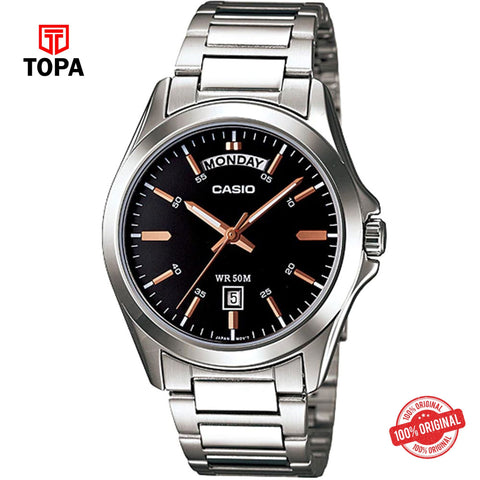 Topa Casio-MTP-1370D-1A2V-Metal-Band-Mens-Watch - Product Image 1