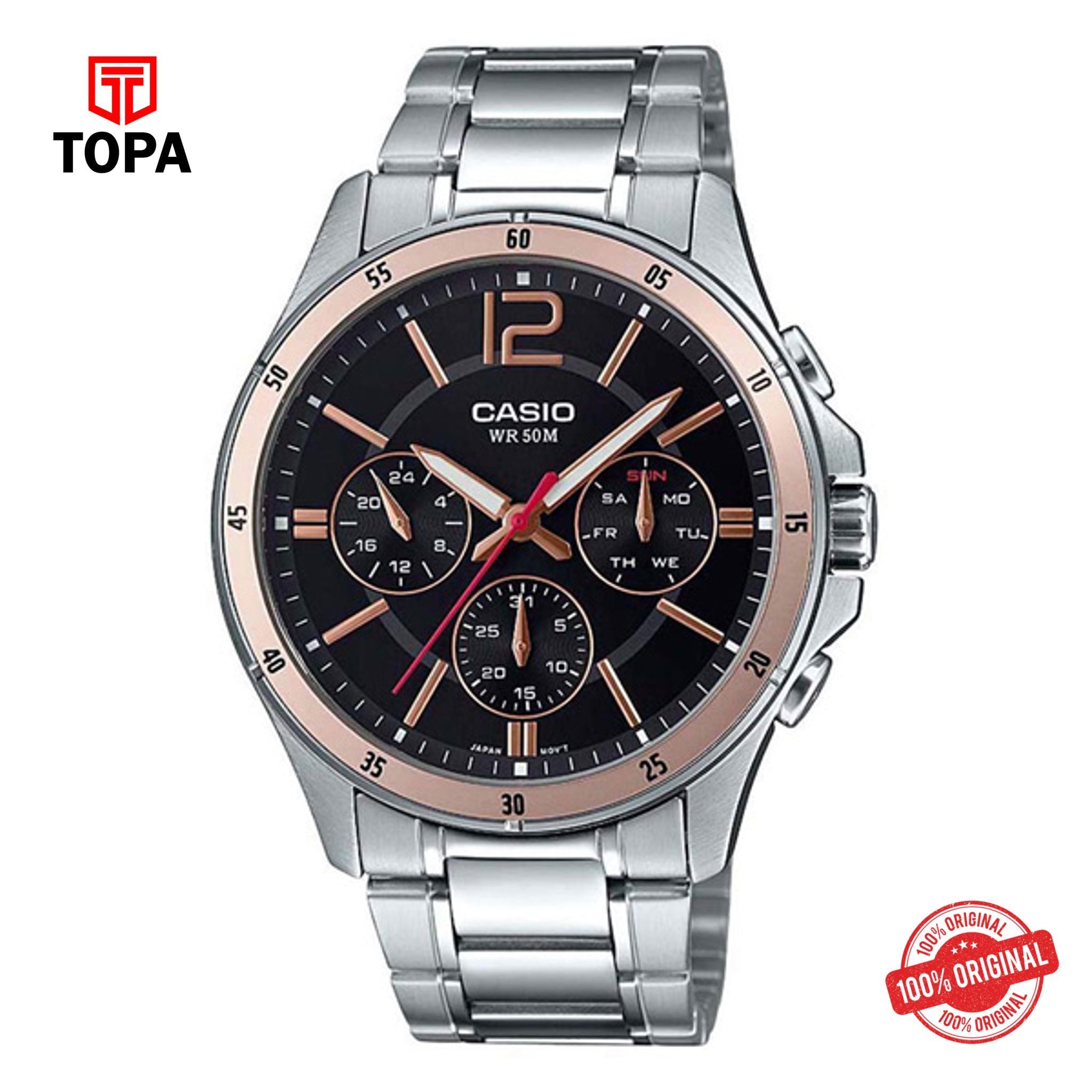 Casio MTP-1374D-1A2VDF Quartz Analog Men's Watch